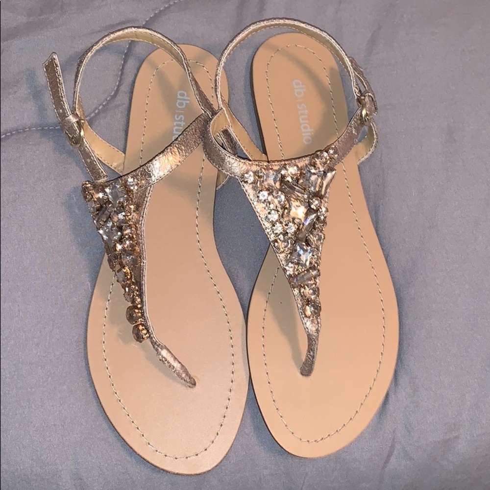 David’s bridal sandals. Never worn! Size 8